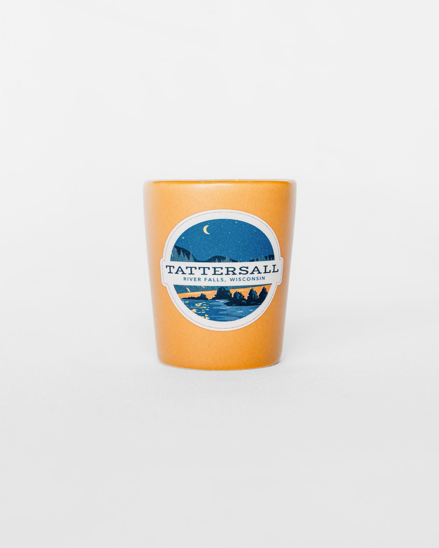 Tattersall River Falls Shot Glass in Blueberry