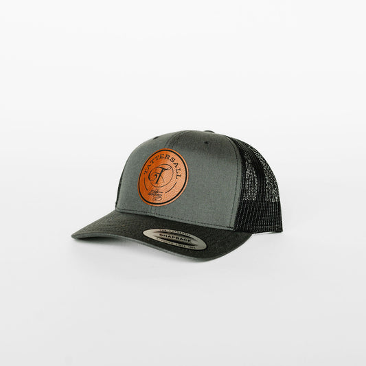 Tattersall Grey and Black Snapback Baseball Hat