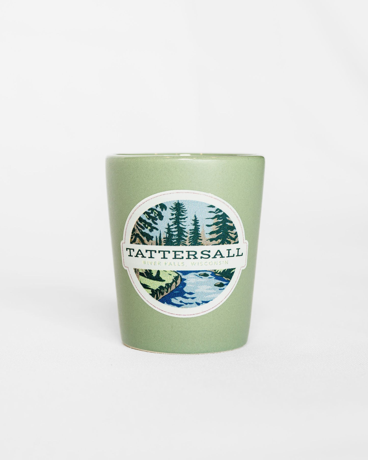 Tattersall River Falls Shot Glass in G+T