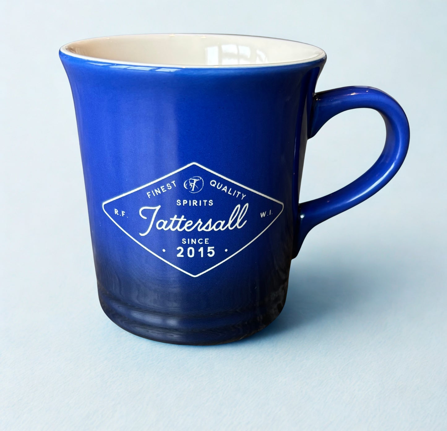 Tattersall Ceramic Mug in Gradient Blue