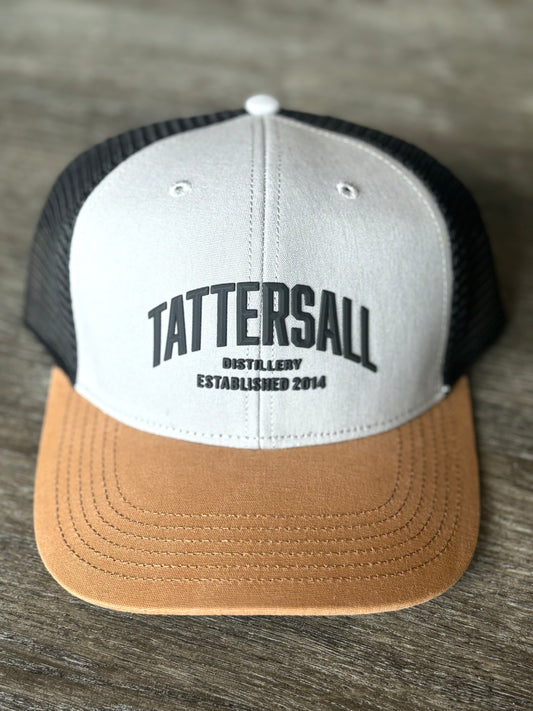Tattersall Grey/Black Mesh Back Hat