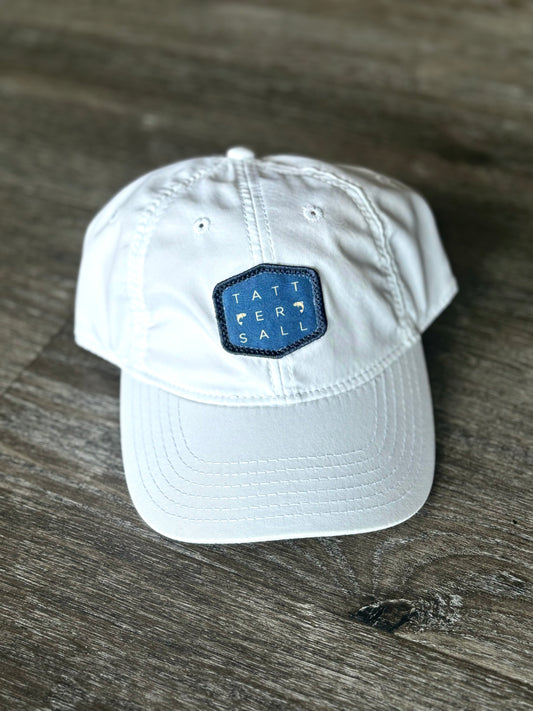 Tattersall White Adjustable Hat