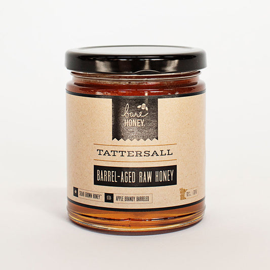 Barrel-aged honey made in partnership with Bare Honey
