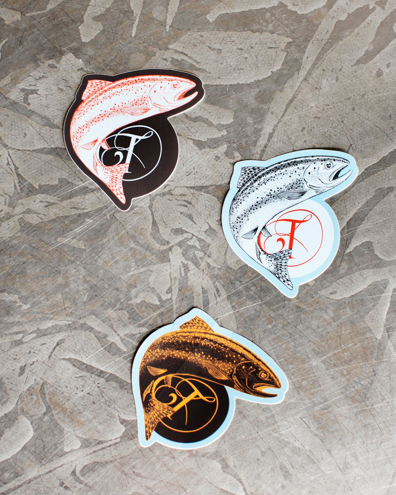 Tattersall "T" Fish Stickers