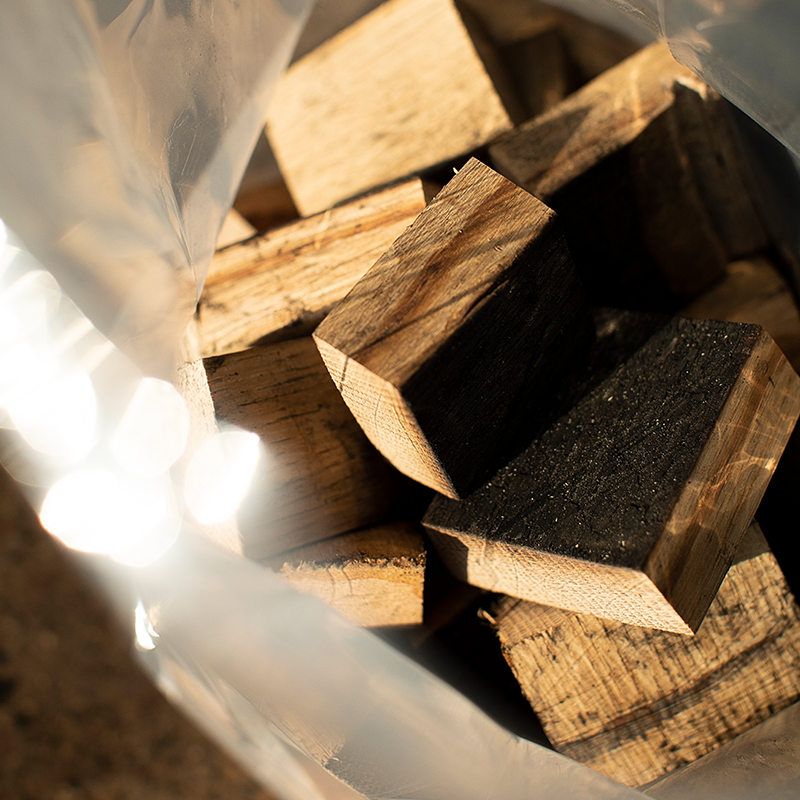 Whiskey barrel smoking wood chunks ~4 pound bag